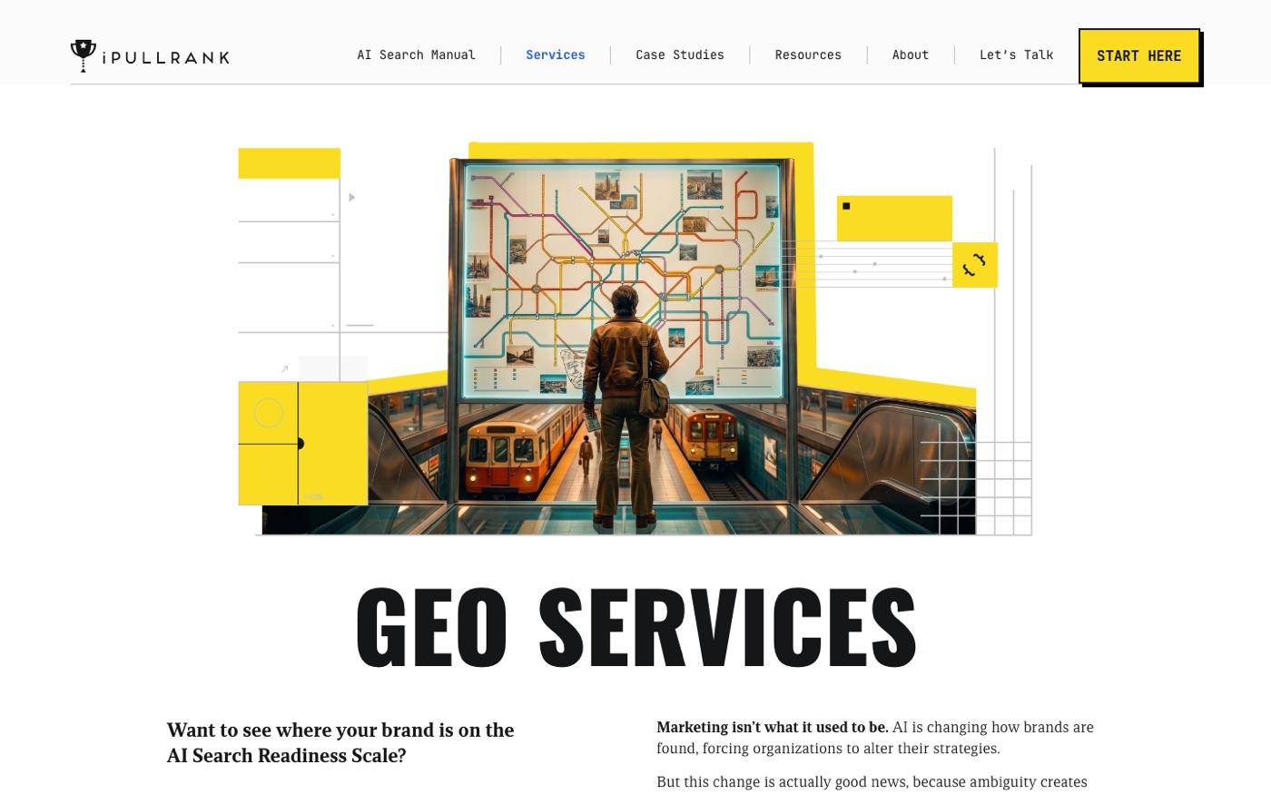 Screenshot of iPullRank's website